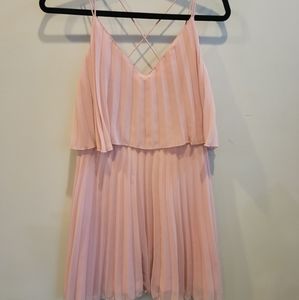 Pink ASOS Tiered Dress